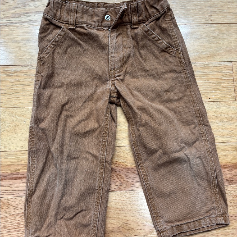 Carhartt Brown Kids Cotton Twill Pants